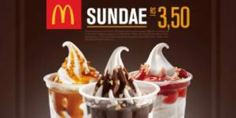 [McDonalds] Sundae por R$4