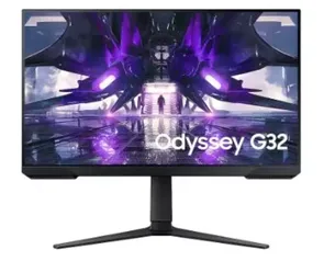 Monitor Gamer Samsung Odyssey G32A 24", FHD, 165Hz, 1ms, com ajuste de altura, HDMI, DP, Freesync