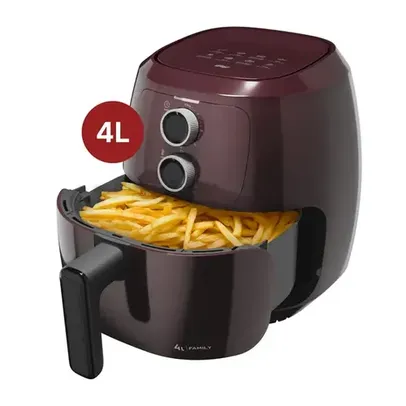 Fritadeira Elétrica Sem Óleo WAP Air Fryer 4L 1500W Vermelha 110V