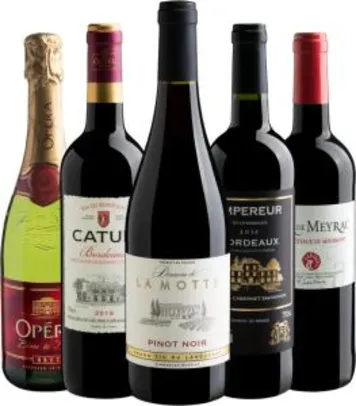 Kit de vinhos Especial França da Evino - R$180