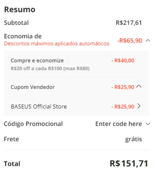 Imagem na descrição da promoção