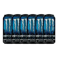 Kit 6 Energético Monster Energy Absolutely Zero 473ml