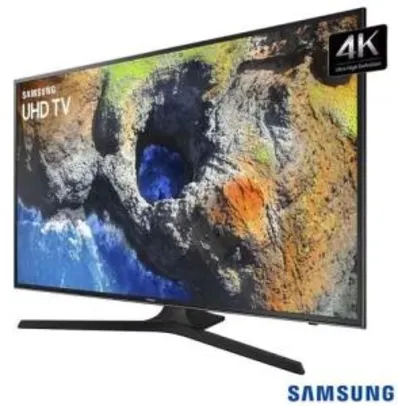 Smart TV LED 49" Samsung 49MU6100 Ultra HD 4K 3 HDMI 2 USB - R$ 2299