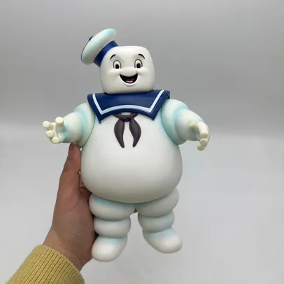 Colecionável Stay Puft 26cm, Homem Marshmallow Caça fantasmas - Action figure Boneco Ghostbusters