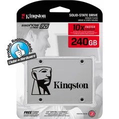 Ssd Kingston 2.5' 240GB UV400 sata iii Leituras: 550MBs, Gravações: 490MBs - SUV400S37/240G