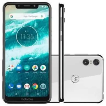 Smartphone Motorola One, 64GB, 13MP, Tela 5.9´, Branco 