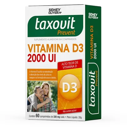 Vitamina D3 - Taxovit 2.000UI 60 comprimidos | R$10