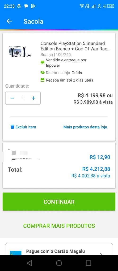 Imagem na descrição da promoção