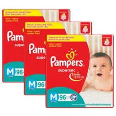 Fralda Pampers Supersec Jumbo Bag Tamanho G - 252 Unidades 148,20