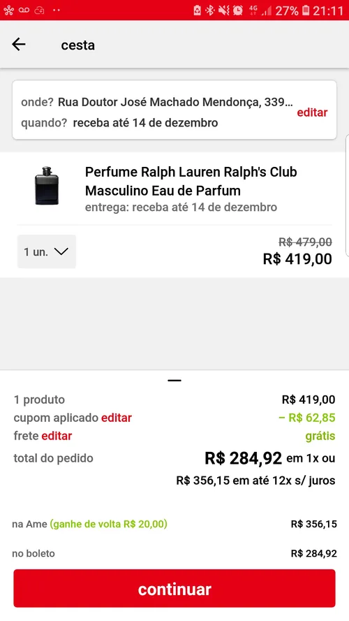 Imagem na descrição da promoção