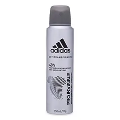 [REC R$9,7] Adidas Pro Invisible - Desodorante Masculino, 150Ml, 1 Unidade