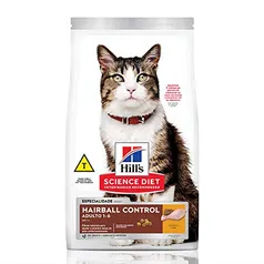 Ração Hill's Science Diet Felino Adulto Controle de Bolas de Pelo 6kg