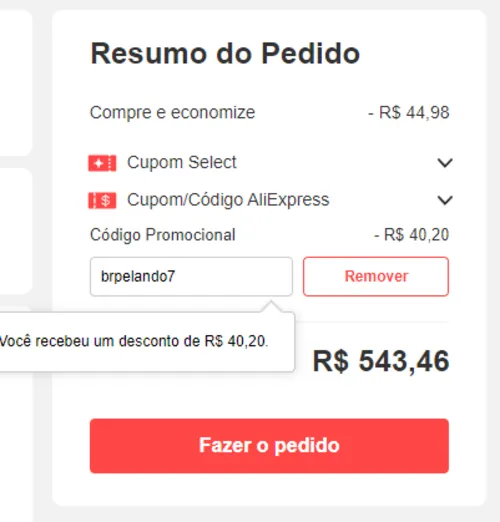 Imagem na descrição da promoção