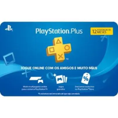 [AME] Gift Card Digital Sony Playstation Plus 12 Meses