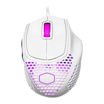 Mouse Gamer Cooler Master MM720 RGB 49g 16000DPI Branco Brilhante, MM-720-WWOL2