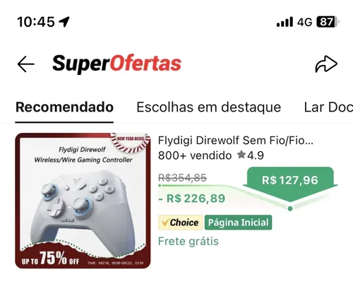 Imagem na descrição da promoção