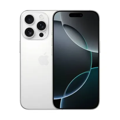 Foto do produto iPhone 16 Pro (128 GB) - Titânio Branco - Distribuidor Autorizado