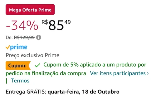 Imagem na descrição da promoção