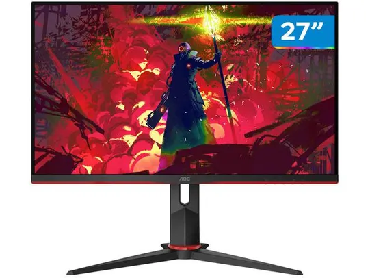 Monitor Gamer AOC G2 Hero 27” LED Widescreen - Full HD HDMI VGA IPS 144Hz 1ms - Monitor Gamer