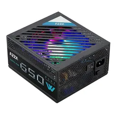 FONTE GAMER AZZA 650W RGB 80 PLUS BRONZE PFC ATIVO, PSAZ-650W-ARGB | R$370