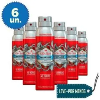 [Ricardo Eletro] Leve Mais Pague Menos: 6 Desodorantes Antitranspirantes Old Spice por R$ 35
