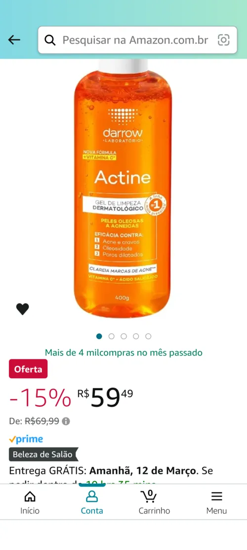 Imagem na descrição da promoção