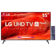 Smart TV LED 55" UHD 4K LG 55UM7520PSB R$ 2374