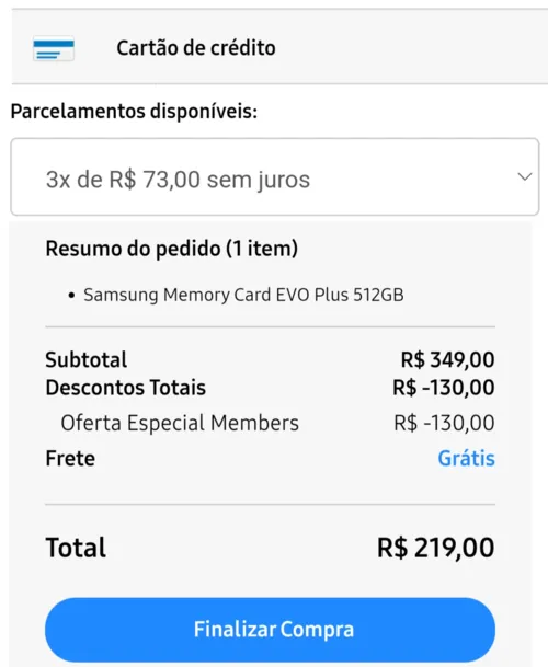 Imagem na descrição da promoção