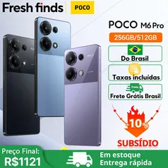 [Do Brasil] Smartphone Xiaomi POCO M6 Pro 8GB + 256GB