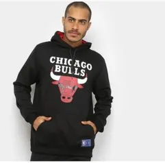 Moletom NBA Chicago Bulls Canguru - Preto | R$100