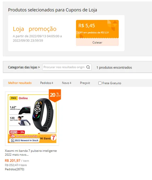 Imagem na descrição da promoção