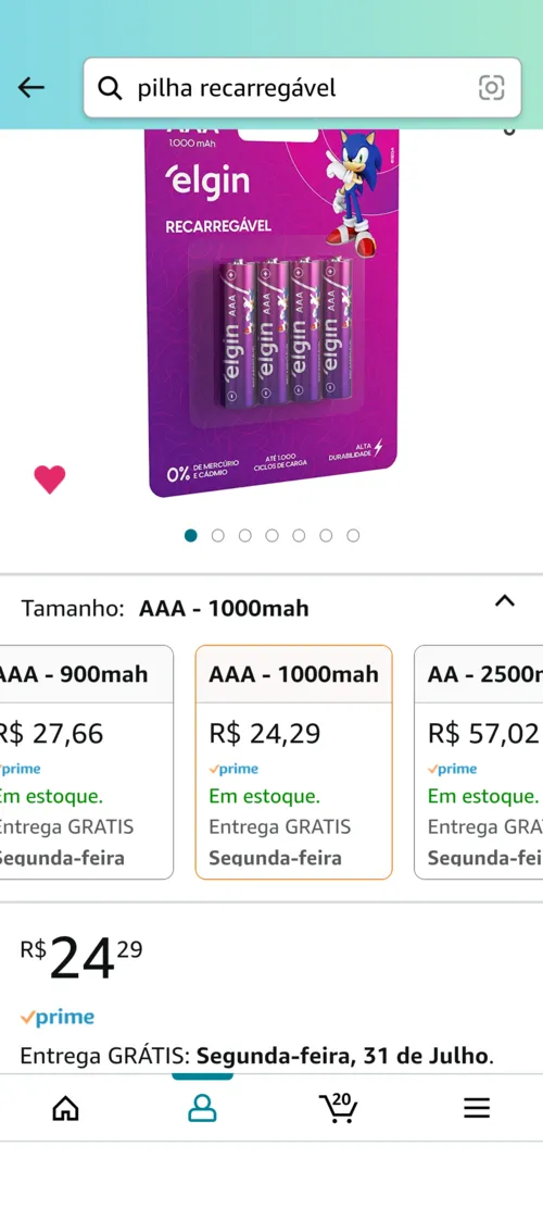 Imagem na descrição da promoção