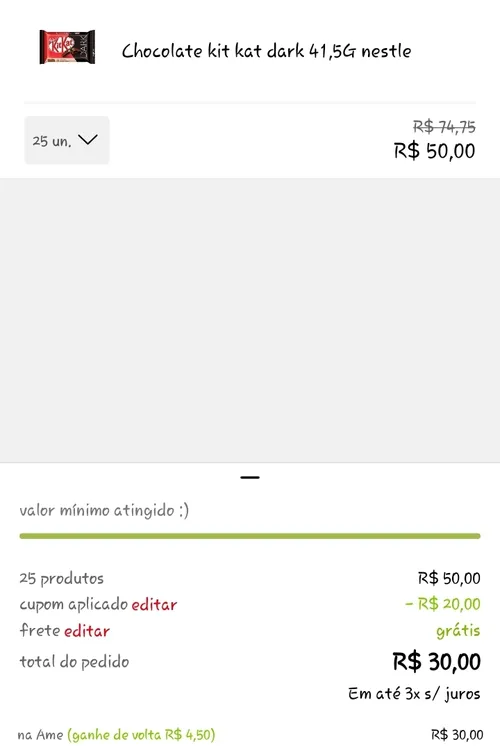 Imagem na descrição da promoção