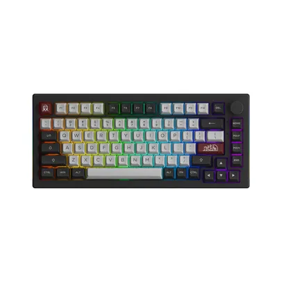 [App/Moedas] Teclado Mecânico Sem Fio Akko 5075B Plus V2 Dracula Castle