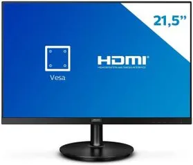 Monitor Philips 21.5" WVA Full HD com HDMI e Bordas Ultrafinas