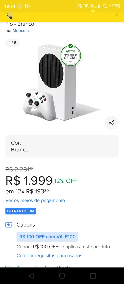 Imagem na descrição da promoção