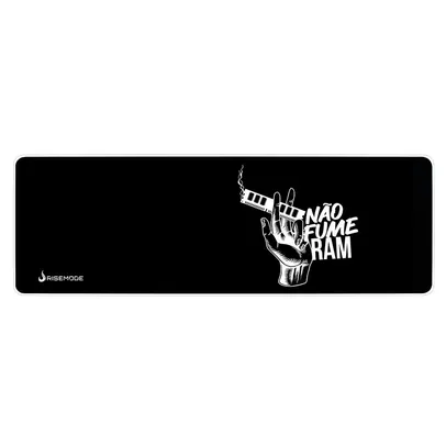 Mousepad Gamer Rise Mode Speed, Não Fume Ram, Estendido (900x300mm), Borda Costurada - RG-MP-06-NFR