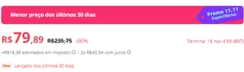 Imagem na descrição da promoção