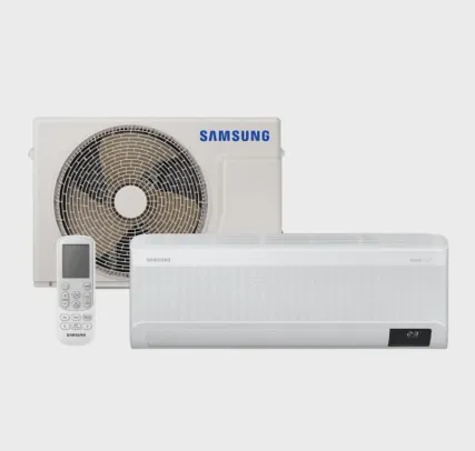 Ar-condicionado Split Inverter Samsung WindFree Connect Sem Vento 12.000 BTUs Frio AR12CVFAMWKNAZ 220V