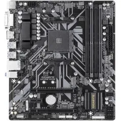 Placa-Mãe Gigabyte B450M DS3H, AMD AM4, mATX, DDR4 | R$540