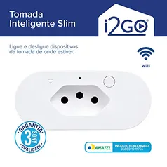 [PRIME] Tomada Inteligente Smart Plug Slim Wi-Fi 10A I2GO Home | R$ 60