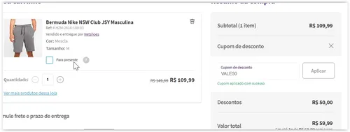 Imagem na descrição da promoção