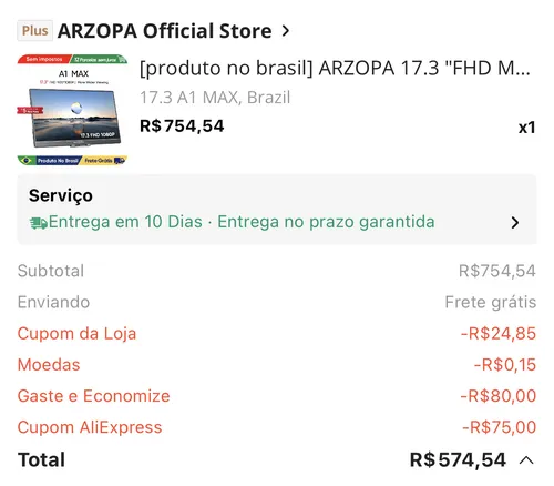 Imagem na descrição da promoção