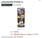 [PRIME] Achocolatado Pirakids 1L - R$2,64