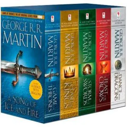 Saindo por R$ 66: Box - A Game of Thrones Boxed Set: Song of Ice and Fire Series (5 Livros) Pocket - R$66 | Pelando