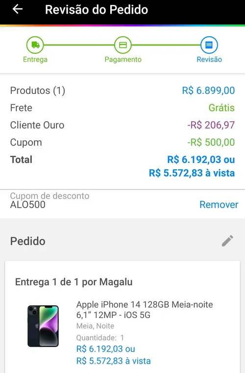 Imagem na descrição da promoção