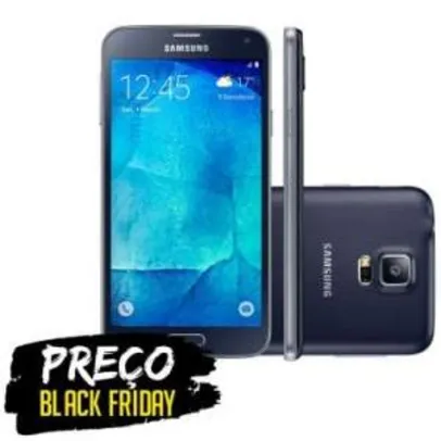 [RICARDO ELETRO] Samsung Galaxy S5 New Edition G903M Preto-Dual Chip, 4G, Câmera 16MP+Frontal 5MP, 16GB.