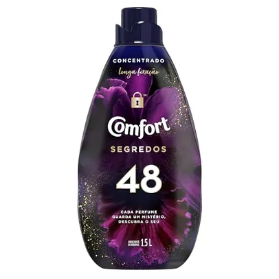 [Grátis c/ Cashback Comfort] [REC R$23]Amaciante Concentrado Comfort Segredos 48 1,5l