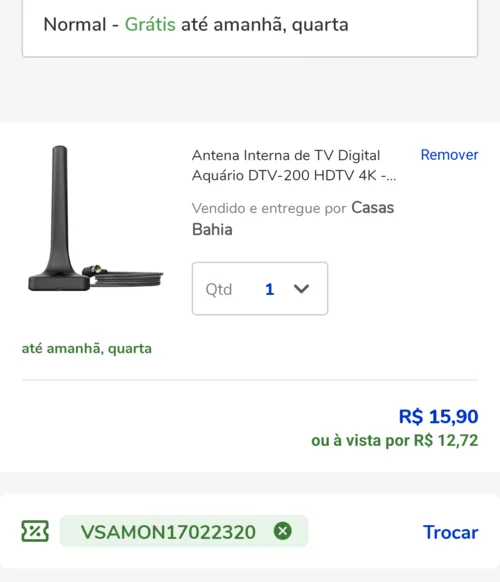 Imagem na descrição da promoção