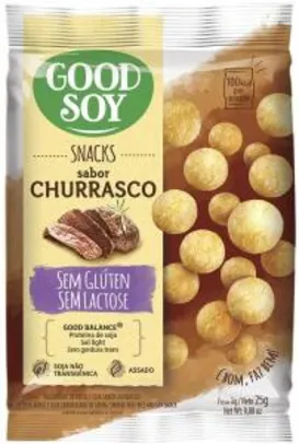 Snack GoodSoy Churrasco – Sem glúten, sem lactose - Snack Saudável – 25g R$1,10